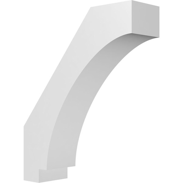 Ekena Millwork 5 1/2-in. W x 18-in. D x 22-in. H Imperial Architectural Grade PVC Knee Brace BRCP055X18X22IMP - main